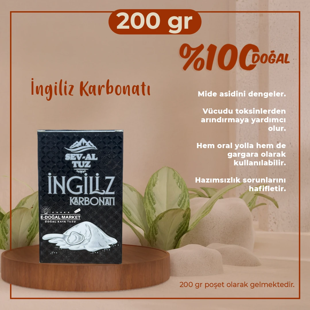 İngiliz Karbonatı  200 GR