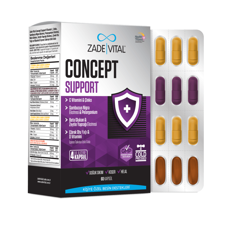 Zade Vital Concept Support 60 Kapsül