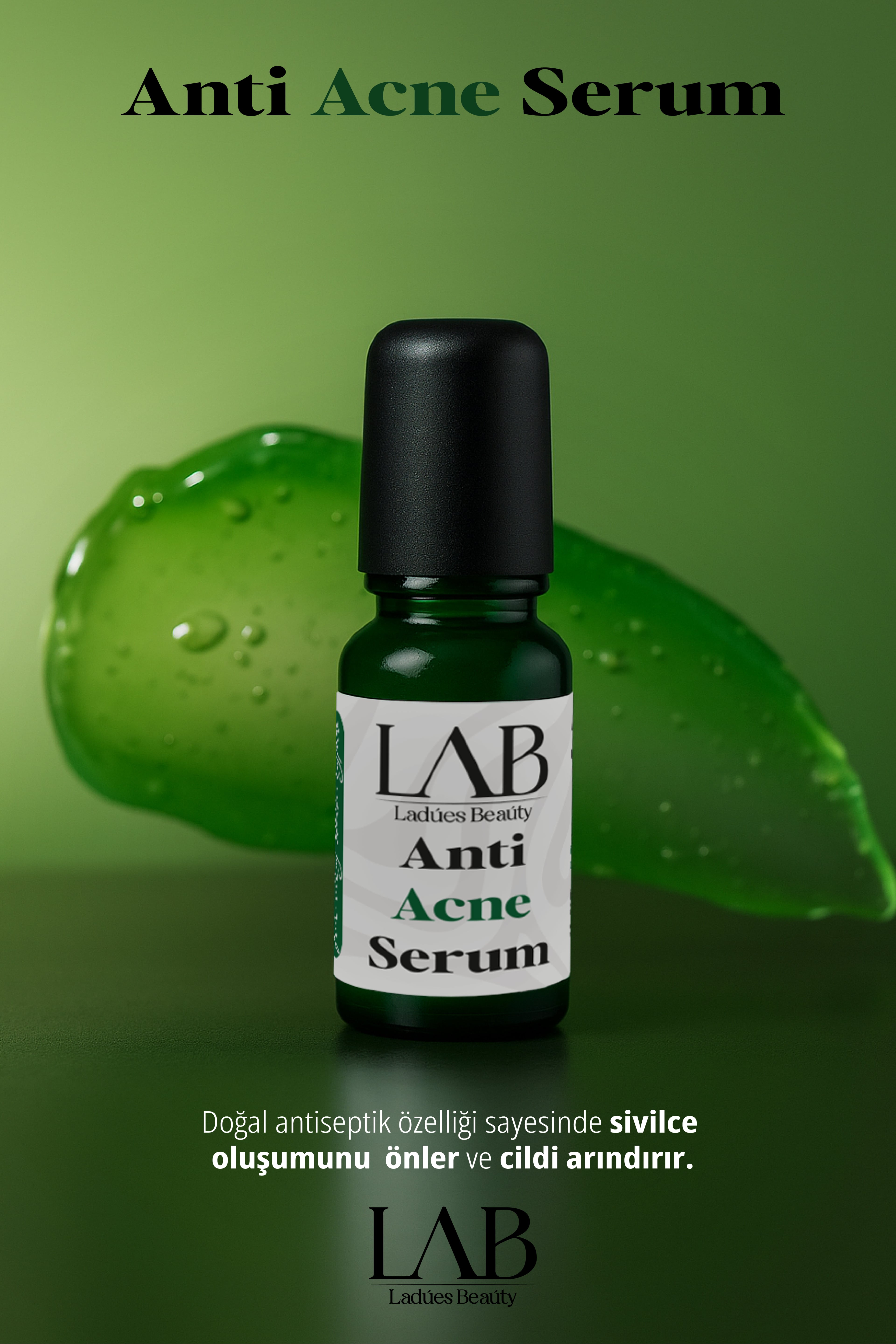 Lab Çay Ağacı Çinko Maydonoz Etkisi İle Akne Karşıtı Serum 10 ml