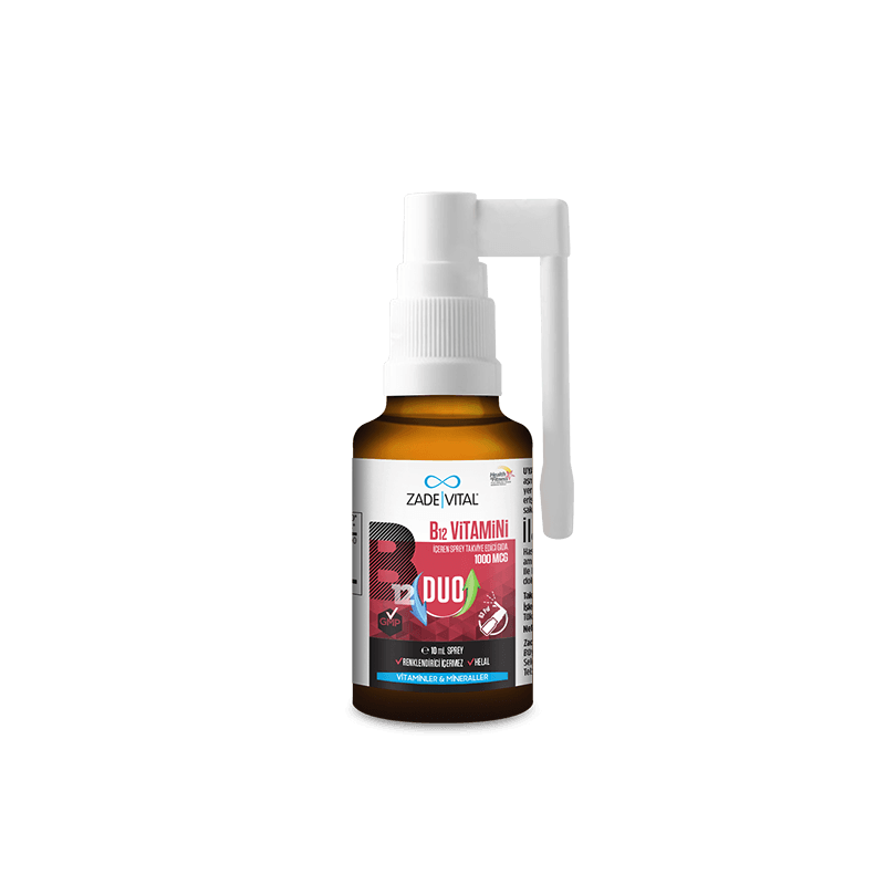 Zade Vital B12 Vitamini Duo 1000 mcg Sprey 10 ml