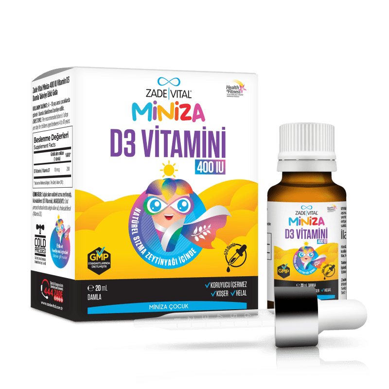 Zade Vital Miniza Vitamin D3 400 IU 20 ml Damla