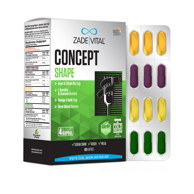 Zade Vital Concept Shape 60 Kapsül