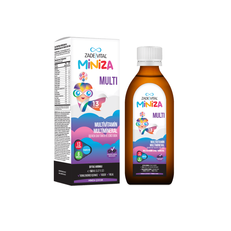 Zade Vital Miniza Multi Şurup 150 ml