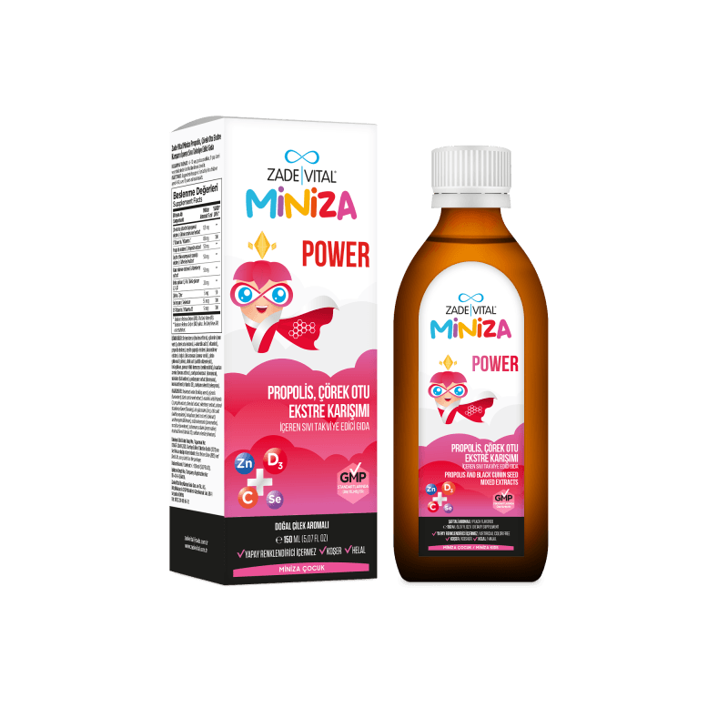 Zade Vital Miniza Power Propolis Çörek Otu Karışımı Şurup 150 ml