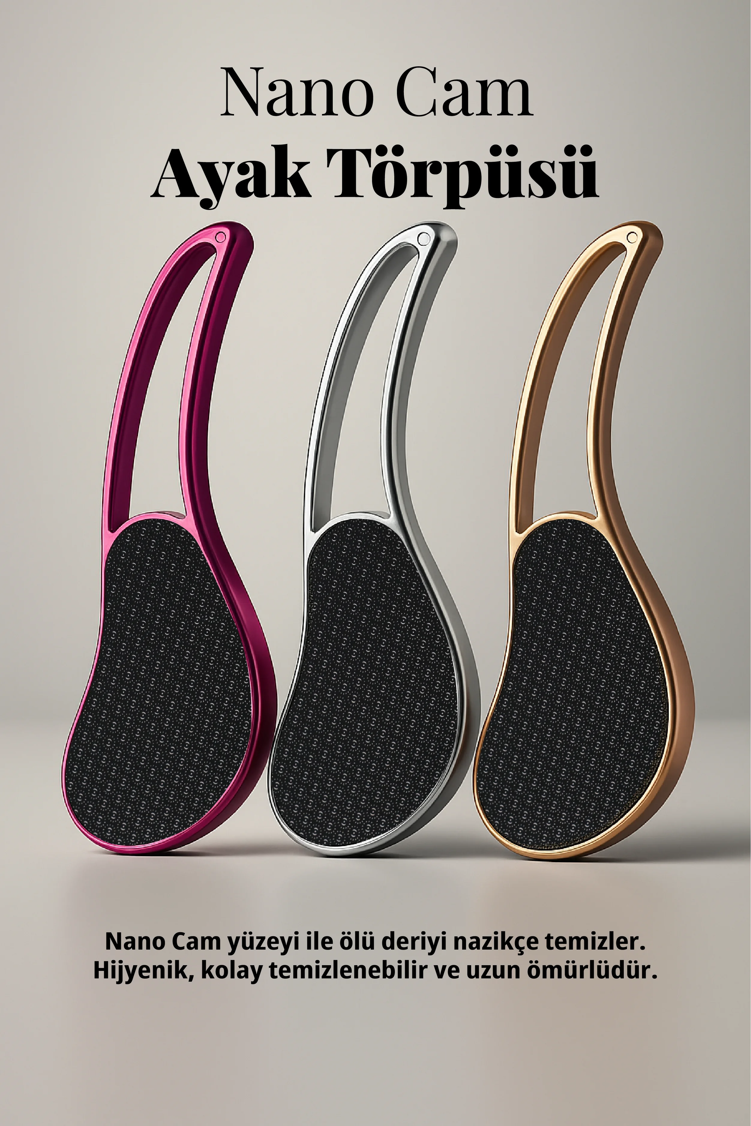 Nano Cam Hassas ve Cilt Dostu Hijyenik Ayak Topuk Nasır Törpüsü