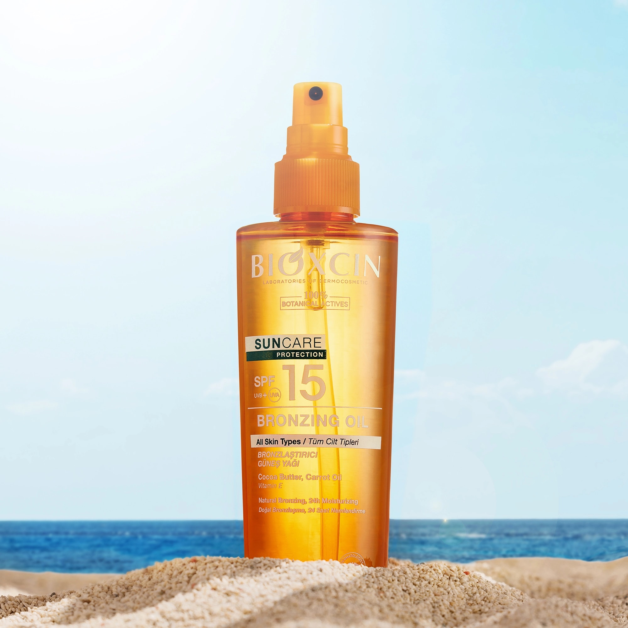 Bioxcin Sun Care Bronzlaştırıcı Güneş Yağı SPF15 200 ml