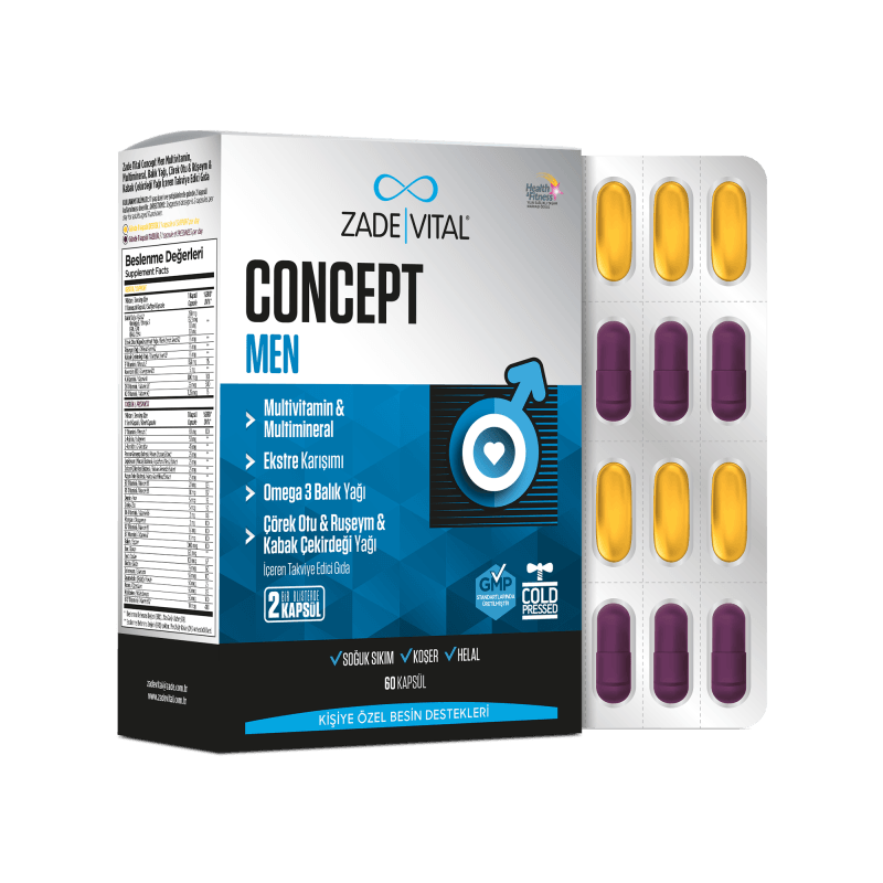 Zade Vital Concept Men 60 Kapsül