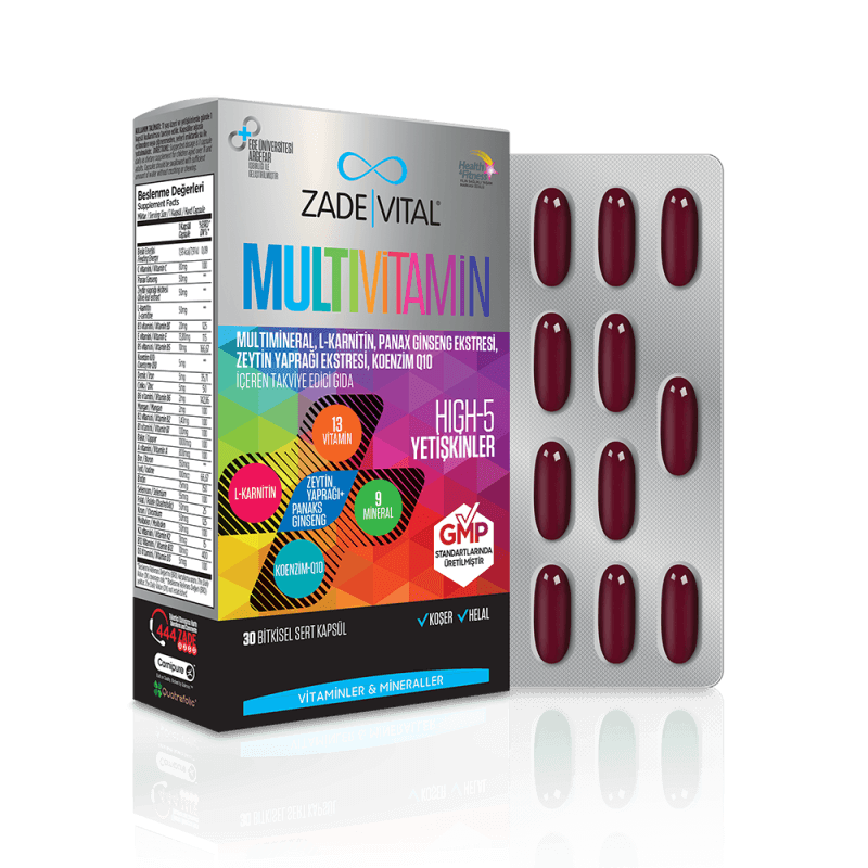 Zade Vital Multivitamin 30 Kapsül