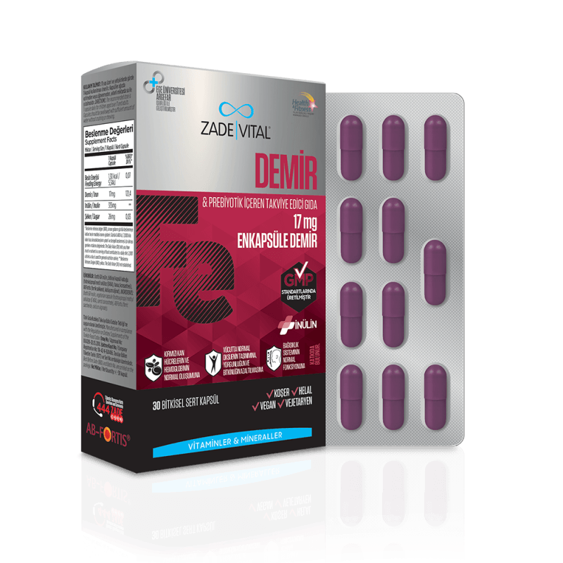 Zade Vital Demir 30 Kapsül