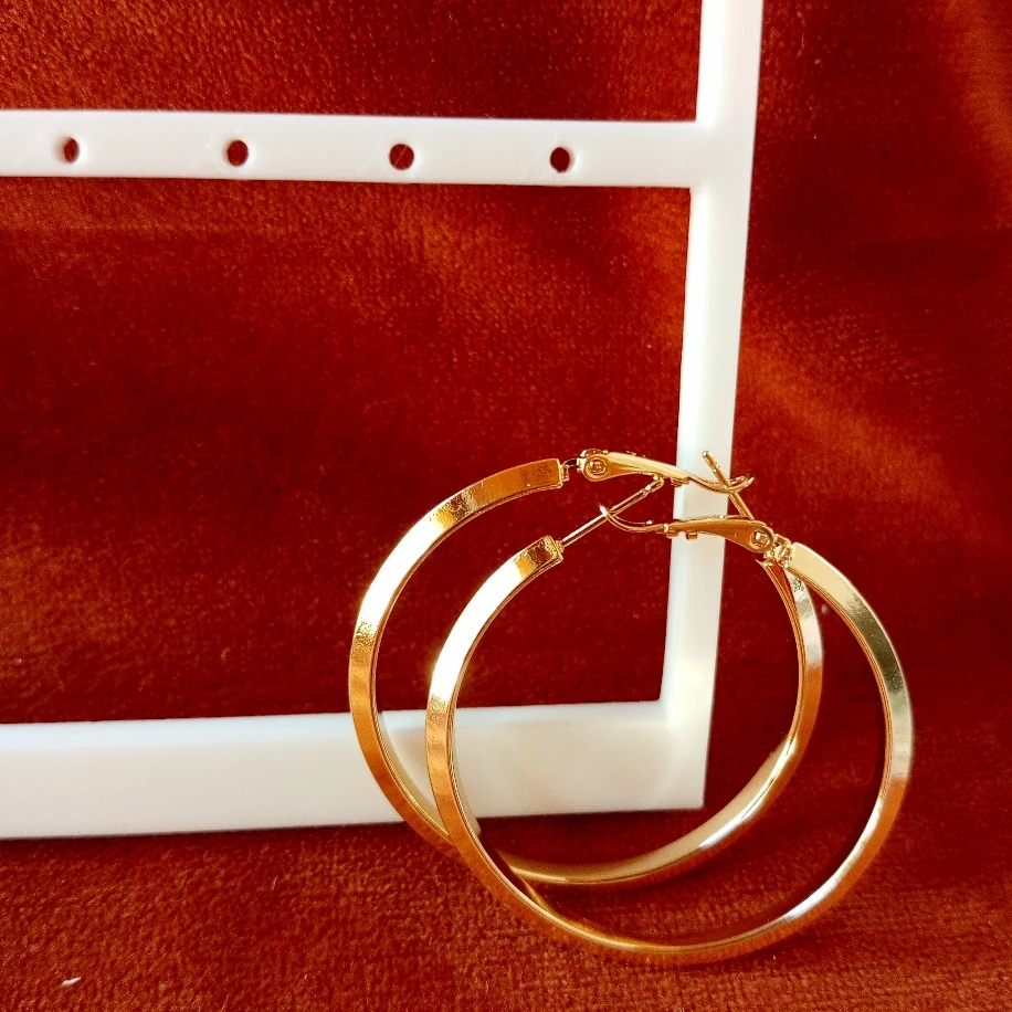 Gold Çelik Halka Küpe