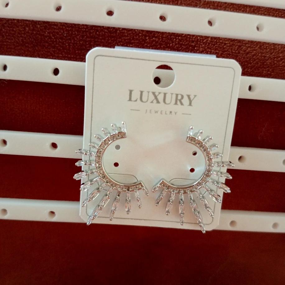 Taşlı Çelik küpe