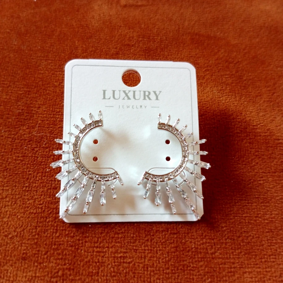 Taşlı Çelik küpe