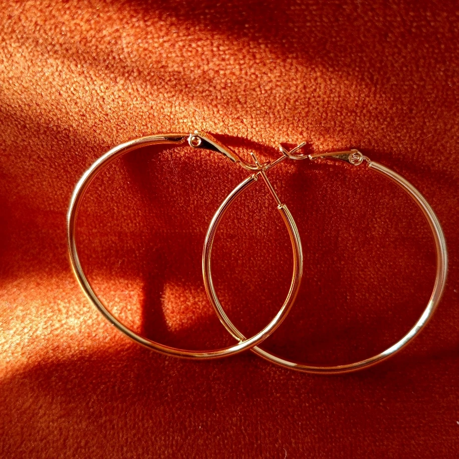 Gold Çelik Halka Küpe