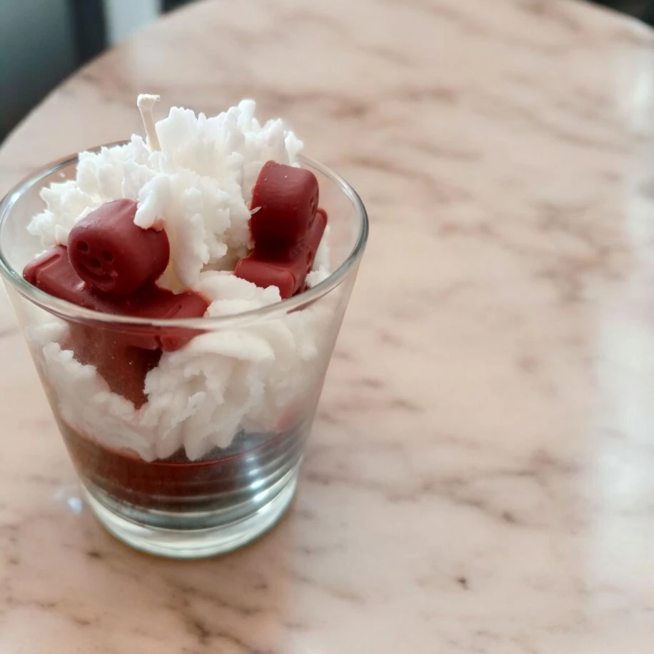 Kurabiye adam çikolata kokulu mum