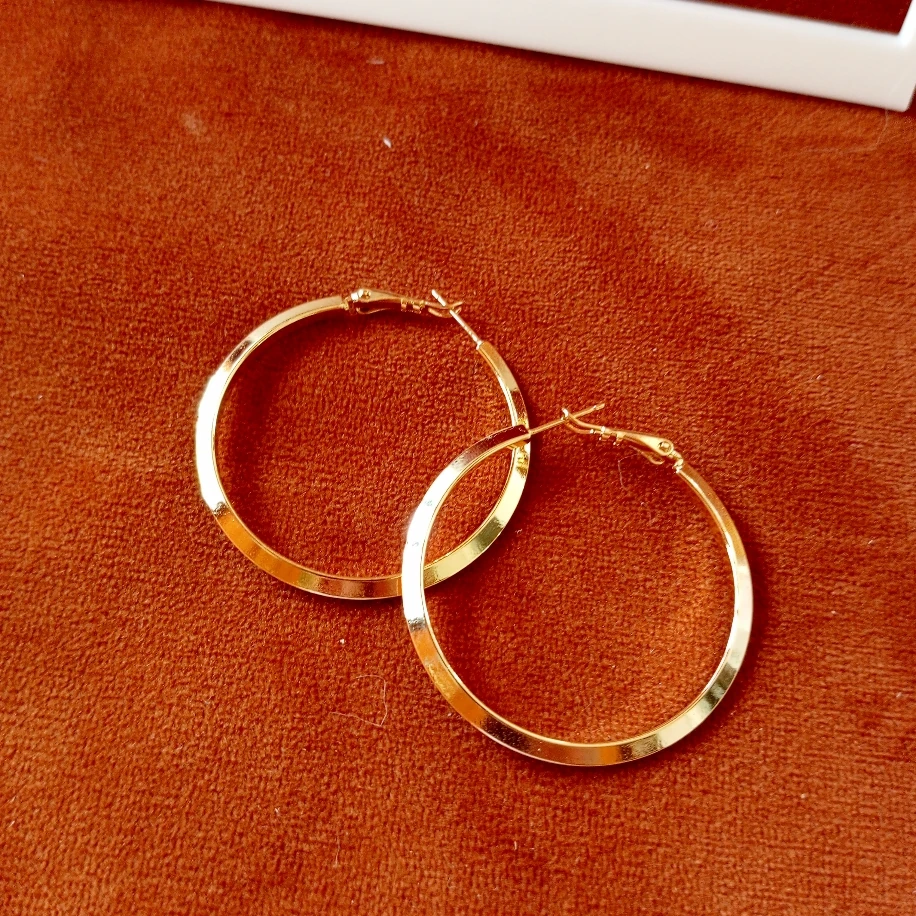 Gold Çelik Halka Küpe