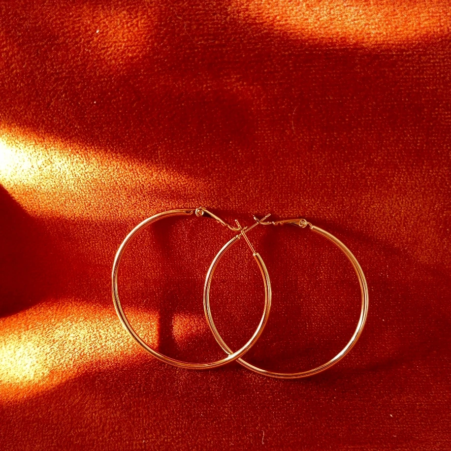 Gold Çelik Halka Küpe