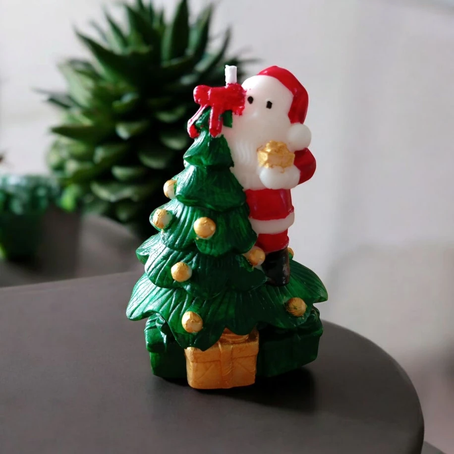 Noel Baba Çam Ağacı Mum