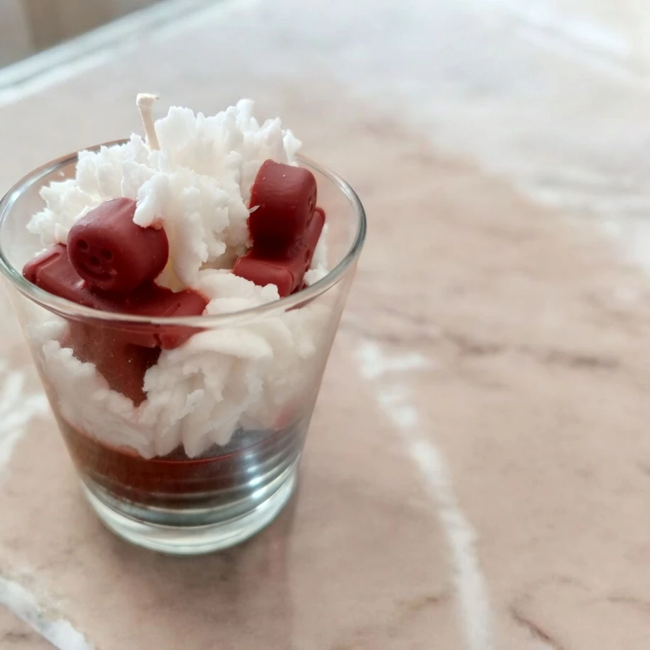 Kurabiye adam çikolata kokulu mum