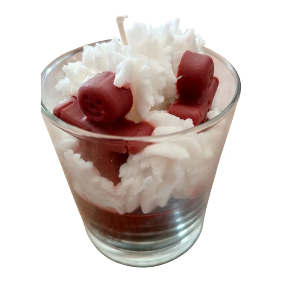 Kurabiye adam çikolata kokulu mum