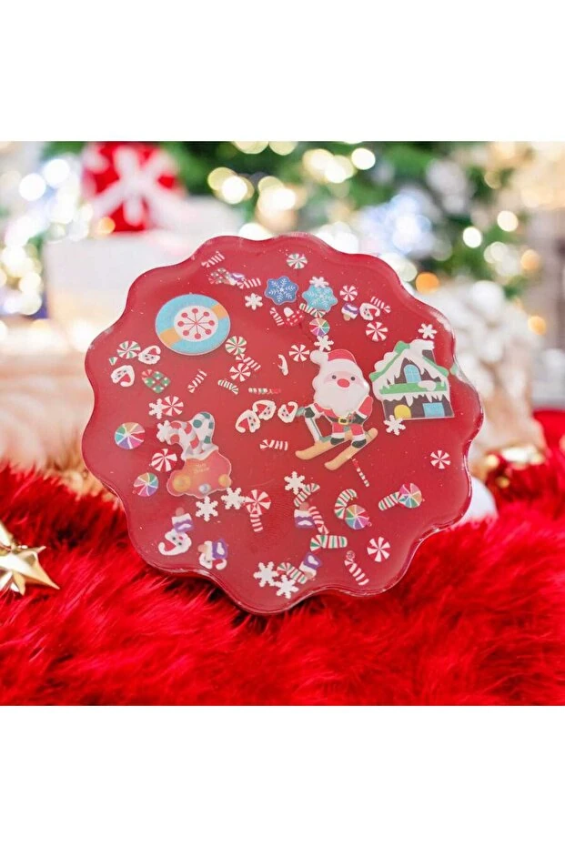 Yılbaşı Temalı Bardak Altlığı - noel-7