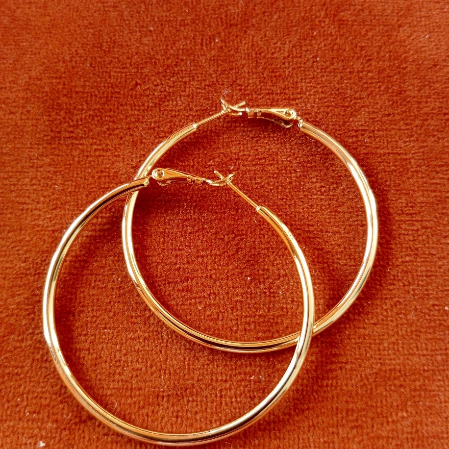 Gold Çelik Halka Küpe