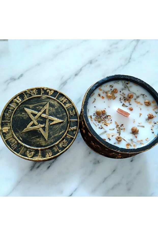  Arınma ve Nazar için Üzerlik Otu Ritüel Mum