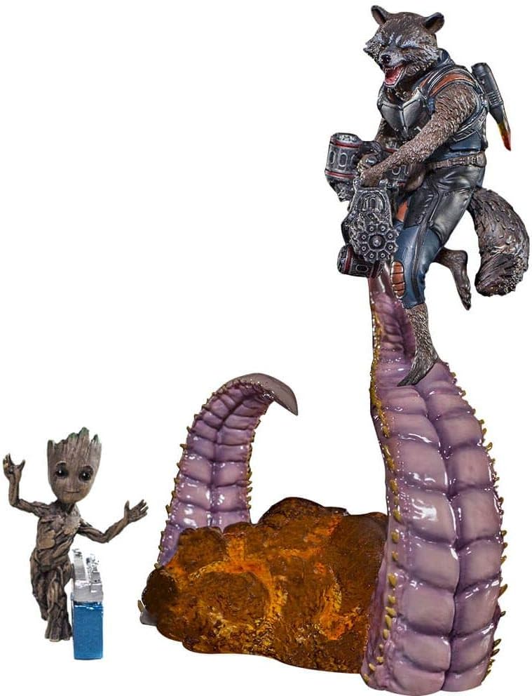 Iron Studios Groot & Rocket Guardians of The Galaxy Vol. 2" Battle Diorama Series 1/10