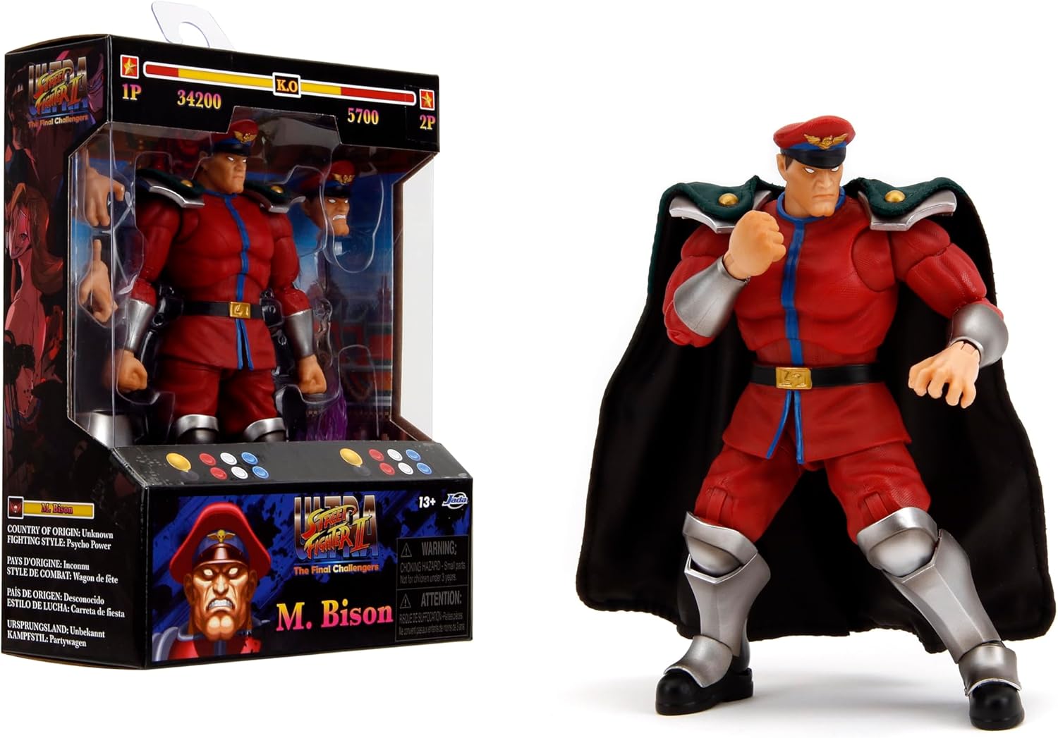 Jada Toys Street Fighter 2 M. Bison 15 cm