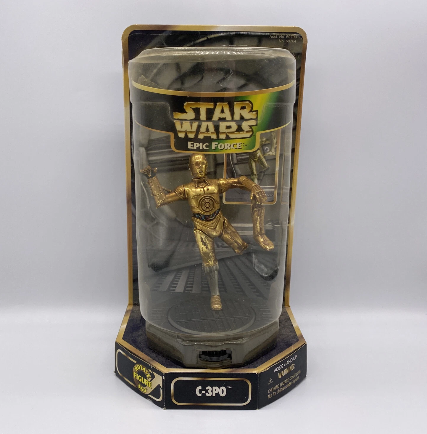 Kenner Toys Rare Vintage 360° Dönen Platformlu Diorama (1997) C-3PO