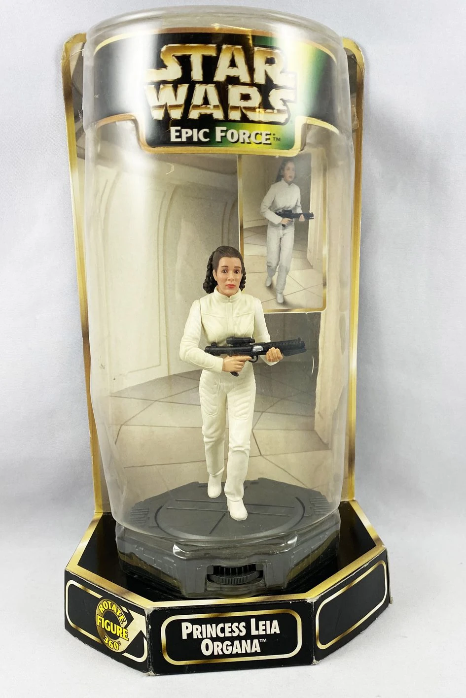 Kenner Toys Rare Vintage 360° Dönen Platformlu Diorama (1997) Princess Leia Organa