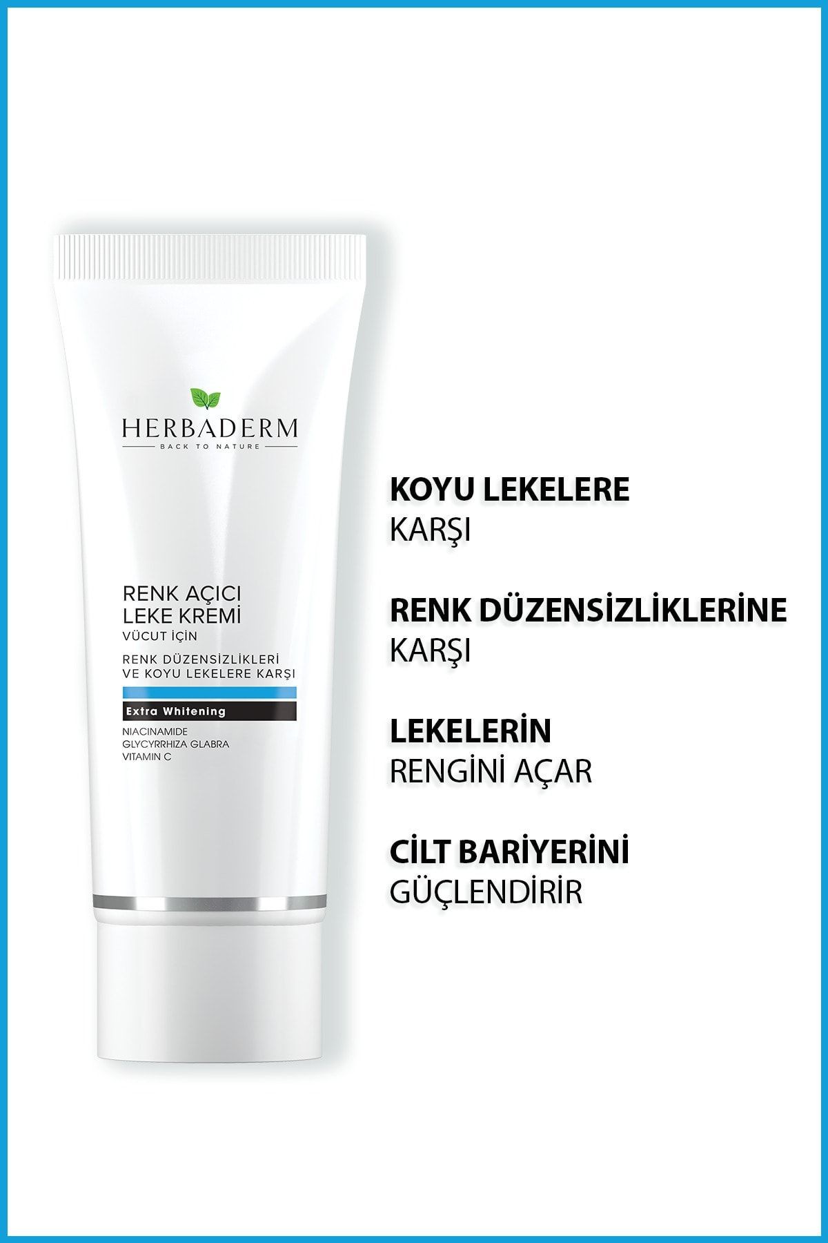 HERBADERM VUCUT BEYAZLATICI KREM