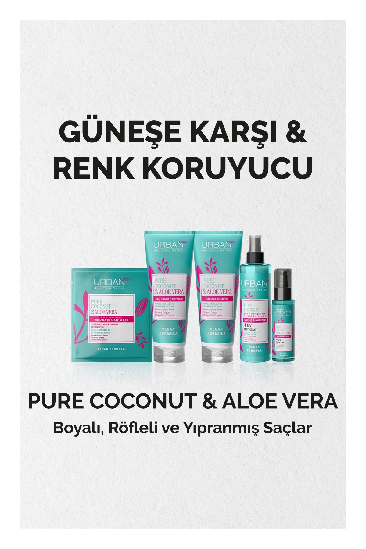 Urban Care Durulanmayan Krem 150 Ml Pure Coconut ve Aloe Vera*24