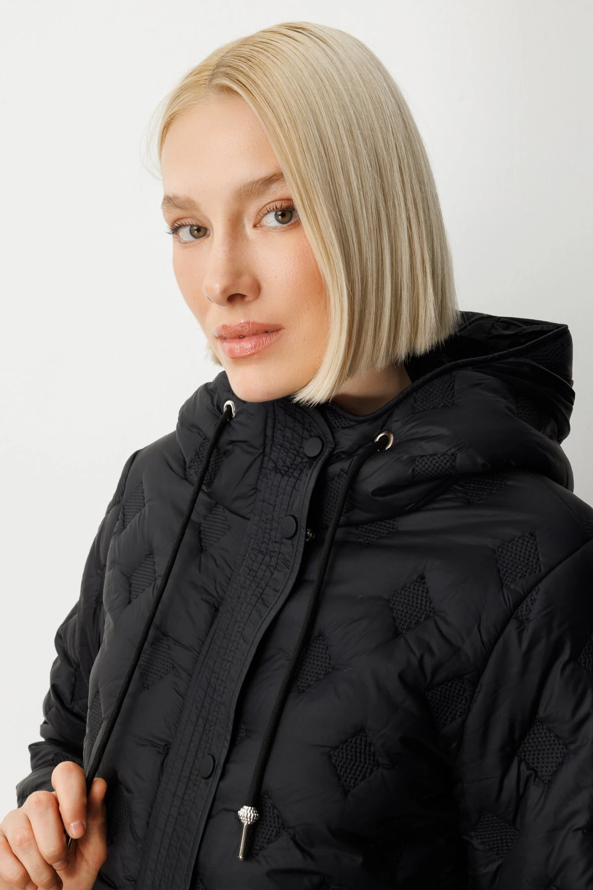 Ekol Kapüşonlu Şişme Mont Siyah