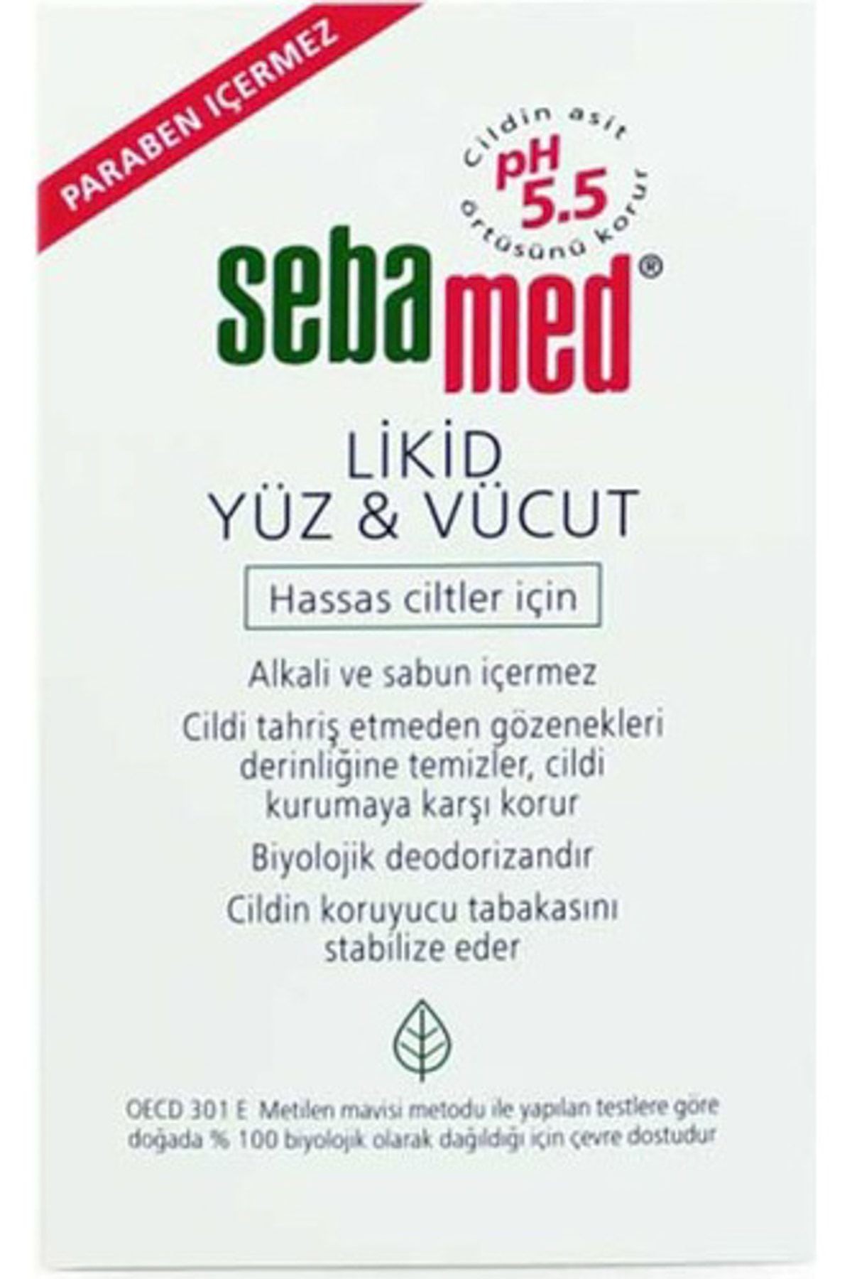 Sebamed Yüz& Vücut 200 Ml Likid*12