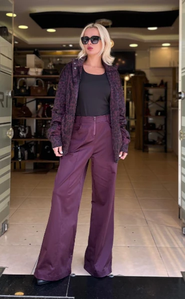 PARAŞÜT KUMAŞ LEOPAR DESEN GARNİLİ BOMBER CEKET