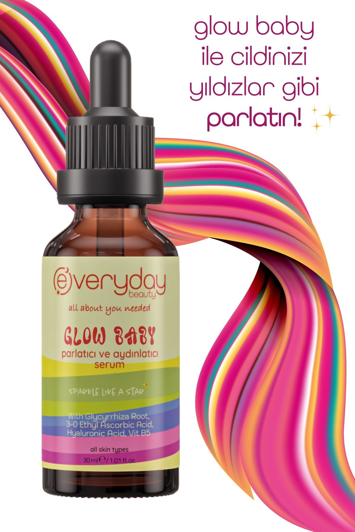 Everyday Beauty Parlatici ve Aydinlatici Serum 30 Ml*24