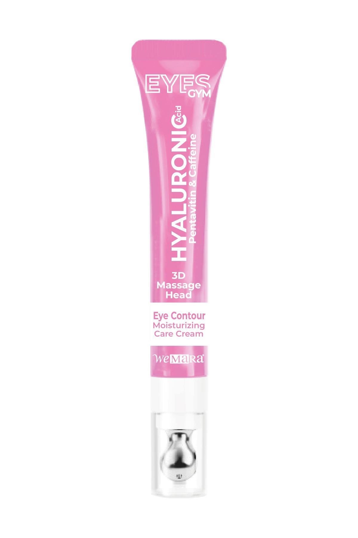 WEMARA HİYALÜRONİK ASİT & MOSİTURİZİNG (PEMBE) MASAJ BAŞLIKLI GÖZ KREMİ 18 ML