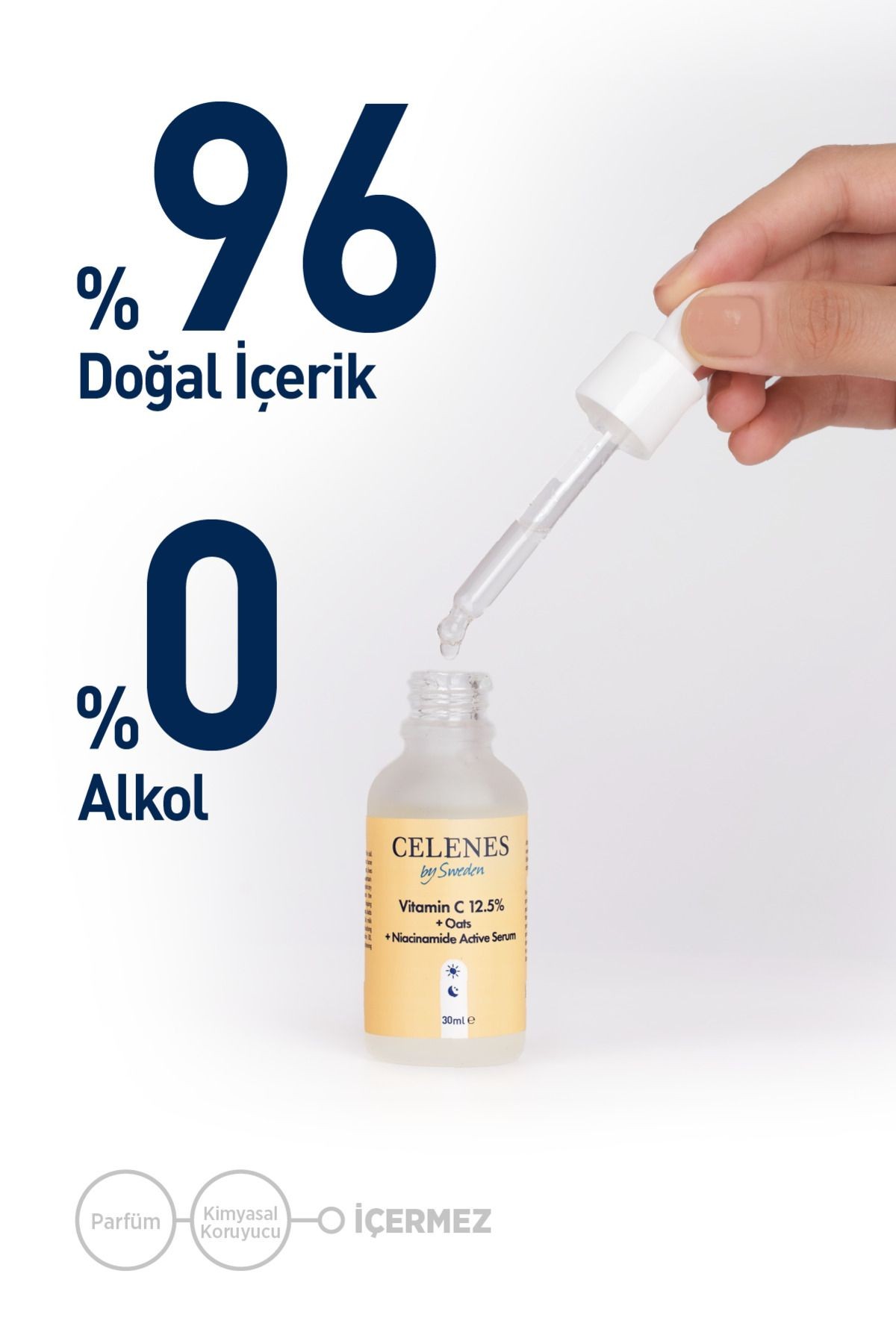 Celenes Serum 30 Ml Vitamin C 12,5%+Oats + Niacinamide*36