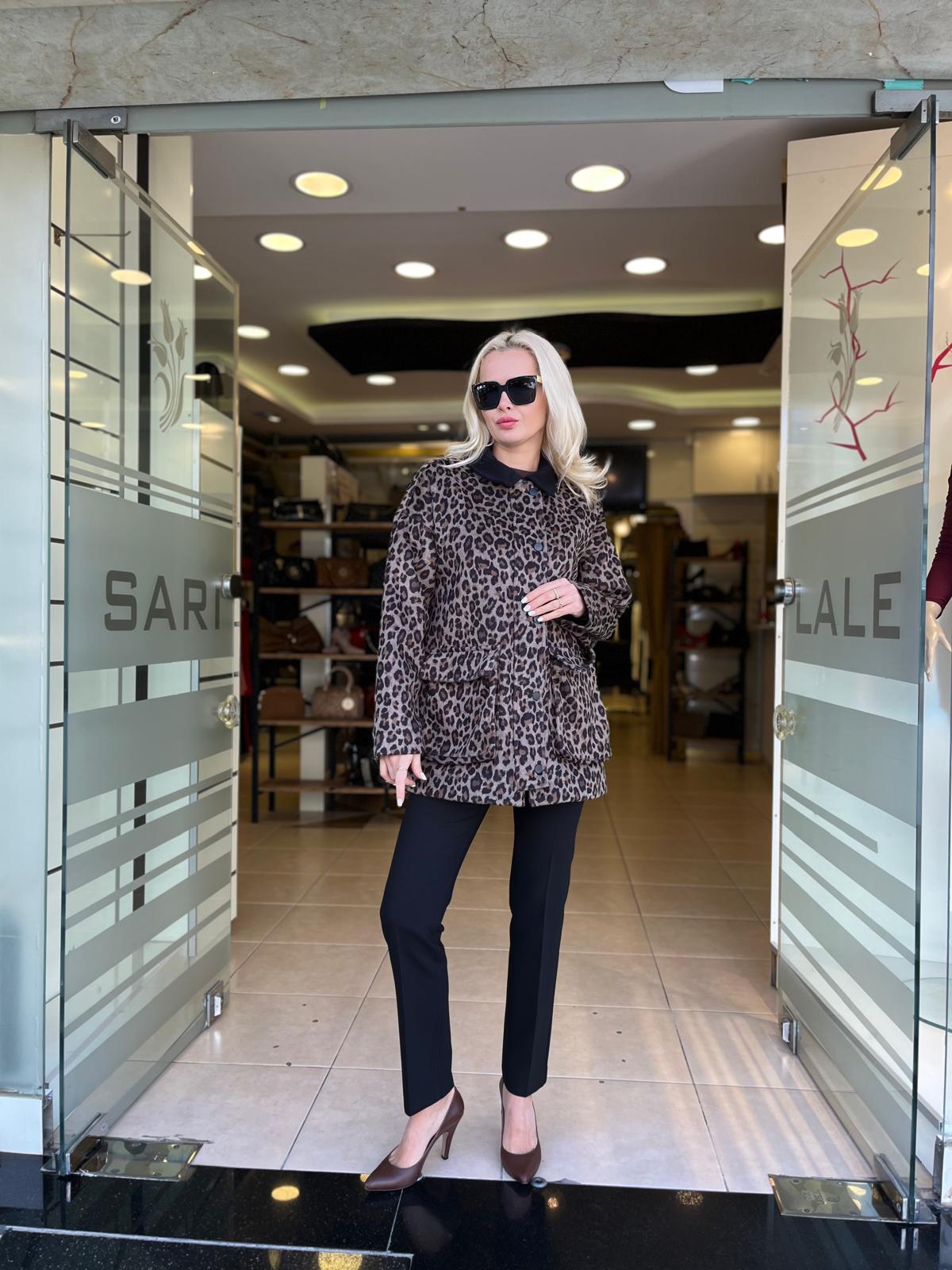 LEOPAR DESENLİ MONT