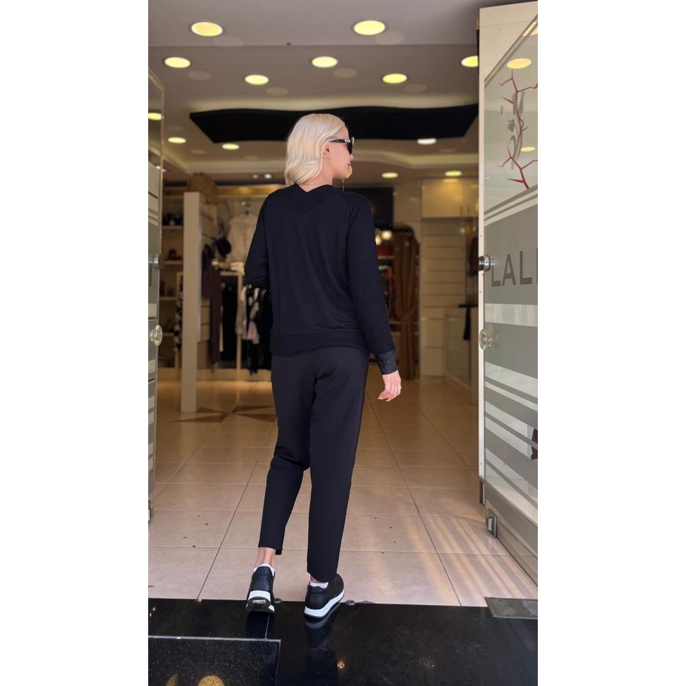 EKOSE PAYETLİ TAŞLI TSHIRT