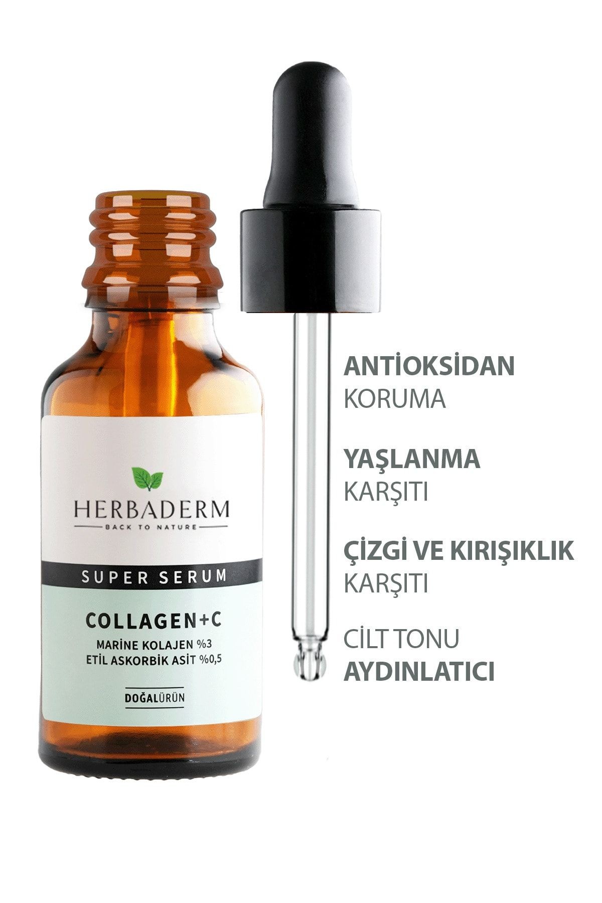 HERBADERM SUPERSERUM COLLAGEN + VİTAMİN C 30 ML