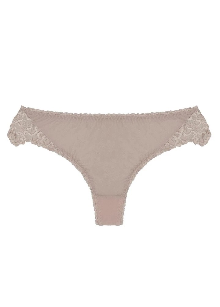 ÖNÜ KUMAŞ ARKASI DANTEL SLIP KÜLOT