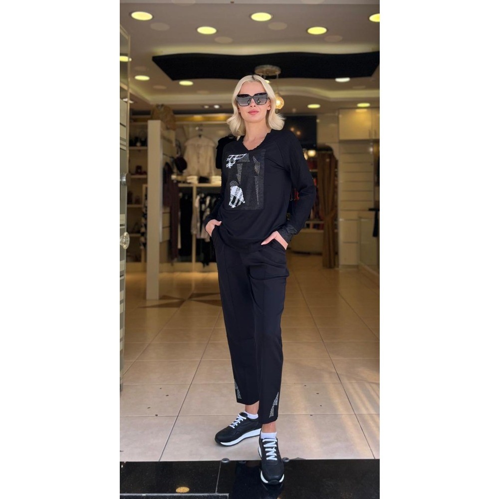 EKOSE PAYETLİ TAŞLI TSHIRT