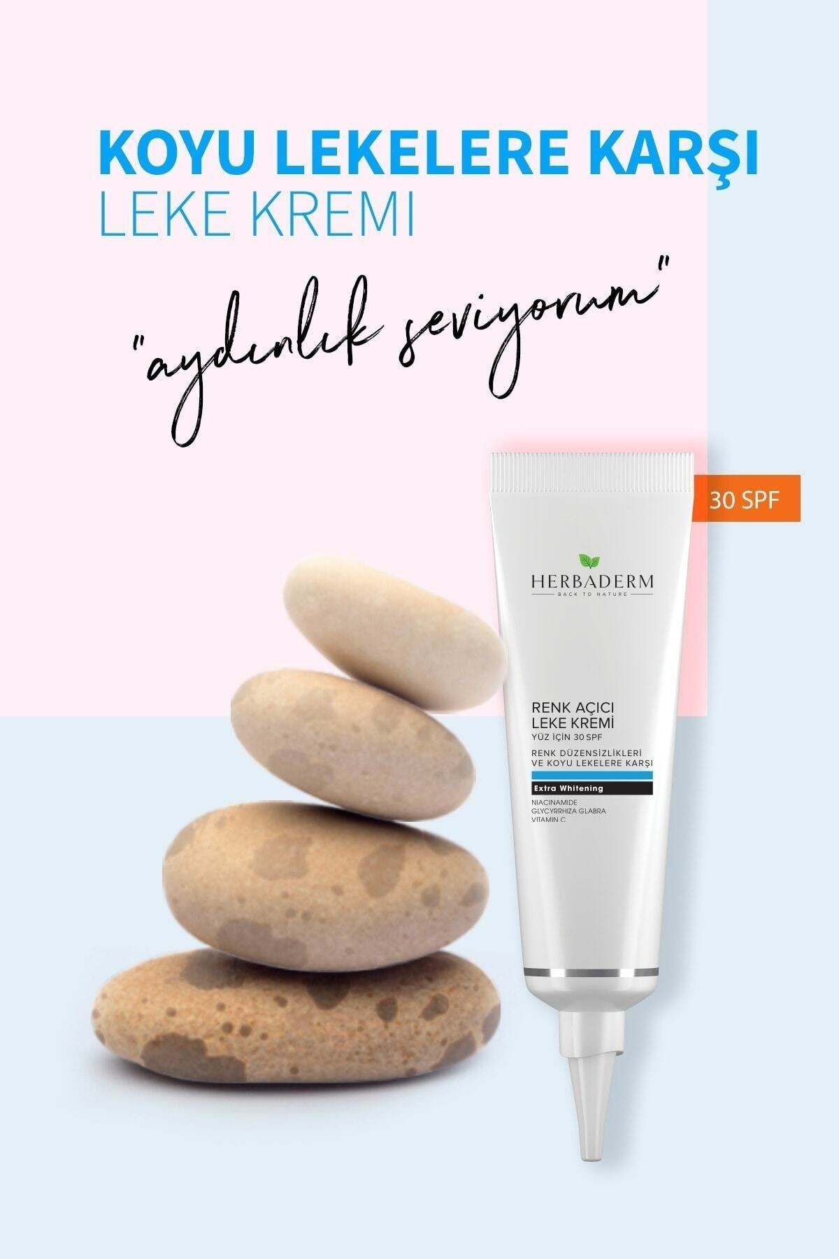 HERBADERM RENK ACICI LEKE KREMI (YUZ ICIN )