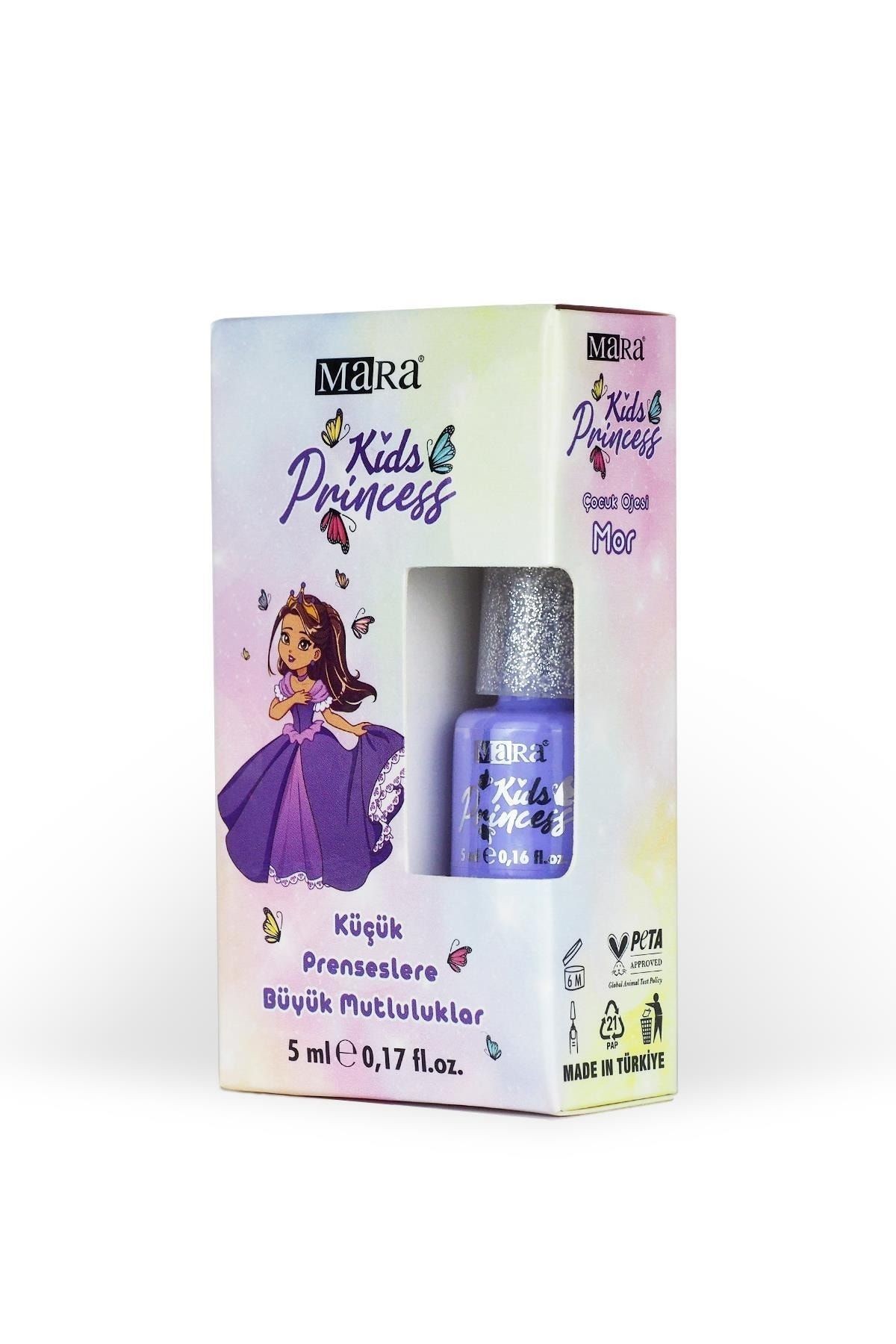 Mara Kids Princess Çocuk Oje 5 Ml Mor - Su Bazli*48