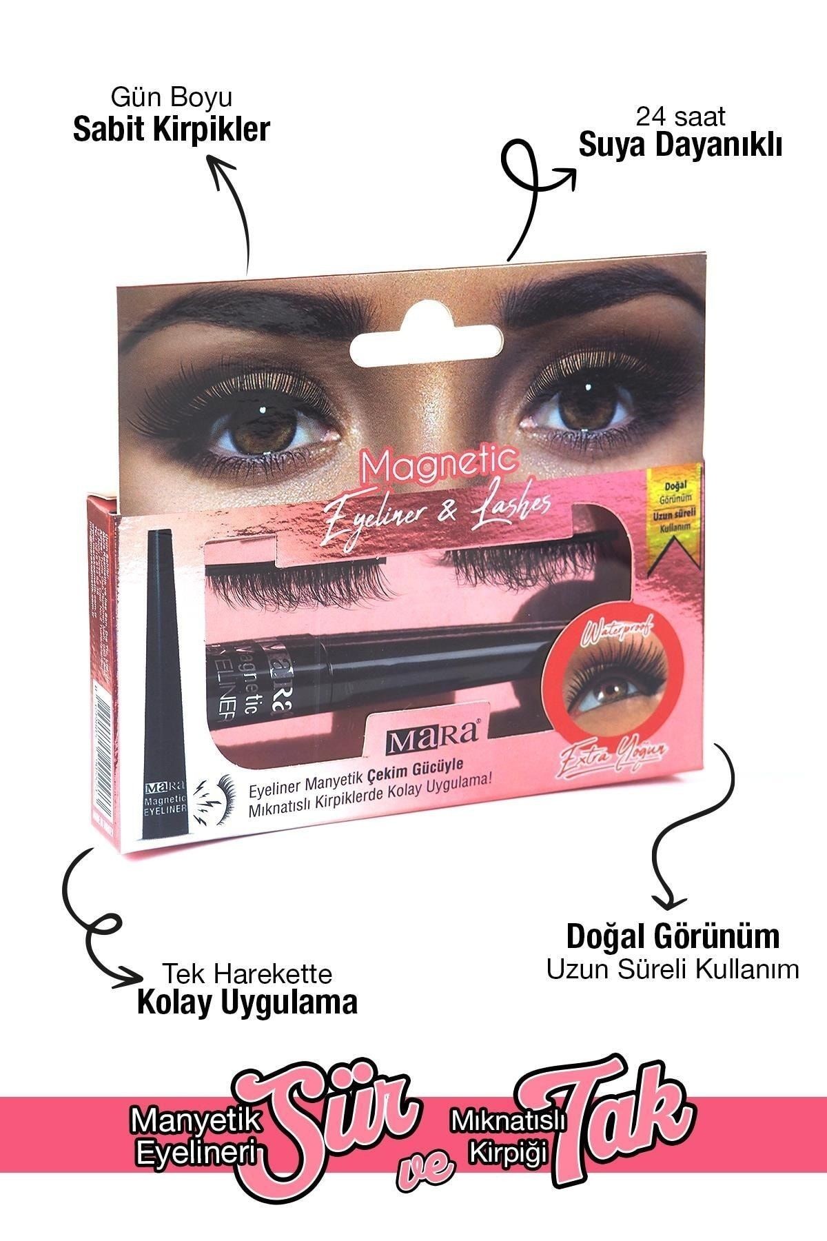 MARA MIKNATISLI EYELINER& KIRPIK EXTRA YOGUN MAGNETİC EYELASHES&EYELINER EXTRA INTENSE