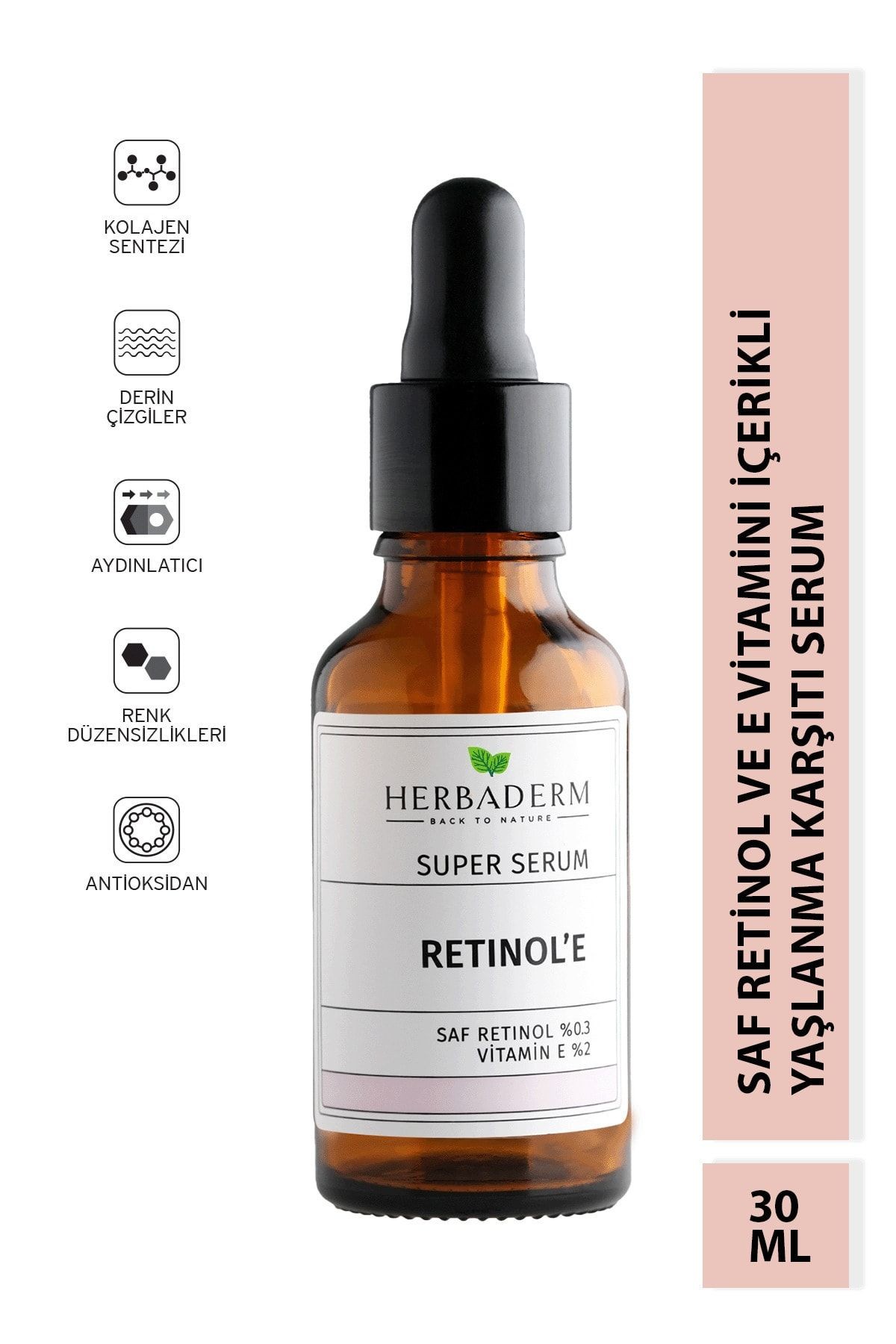HERBADERM SUPERSERUM SAF RETINOL %0,3 VITAMIN-E %2