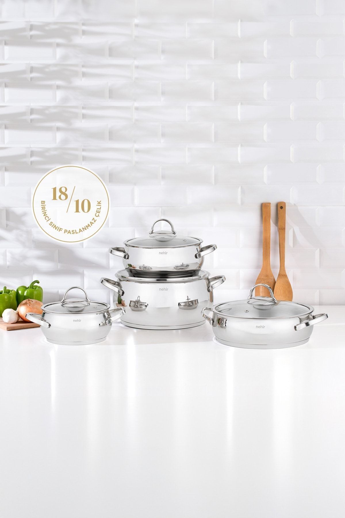 SILVER LÜKS 8P ÇELİK TENCERE SETİ