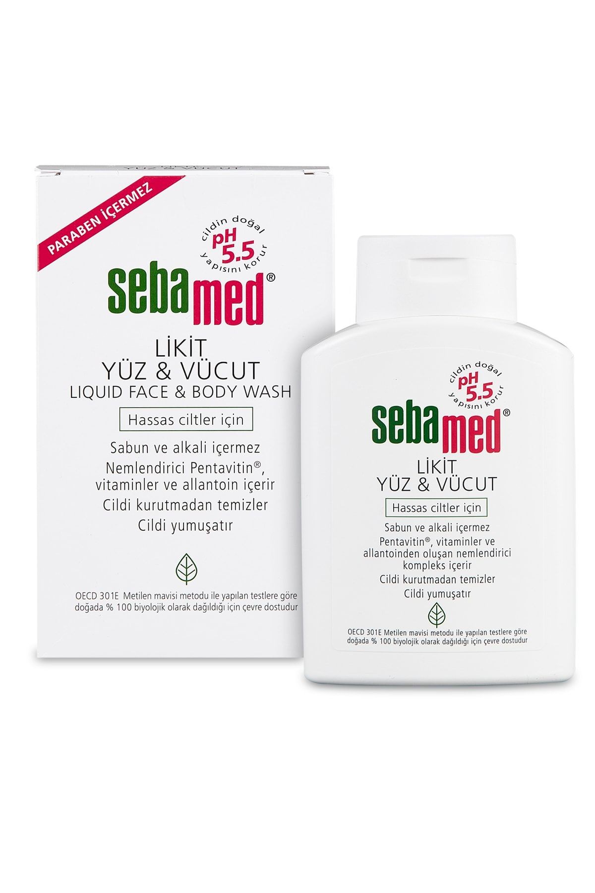 Sebamed Yüz& Vücut 200 Ml Likid*12