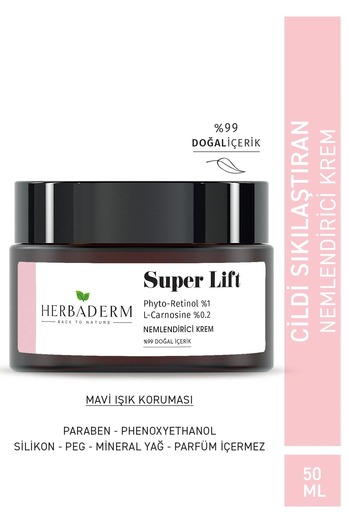 HERBADERM SUPER LIFT SIKILAŞ.LEKEKARŞ.MAVİIŞIK KOR